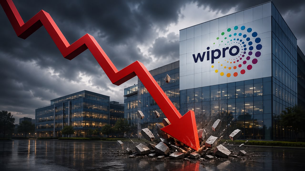 विप्रो (Wipro) चे शेअर्स कोसळले; आयटी क्षेत्रावर विक्रीचा दबाव! 😩